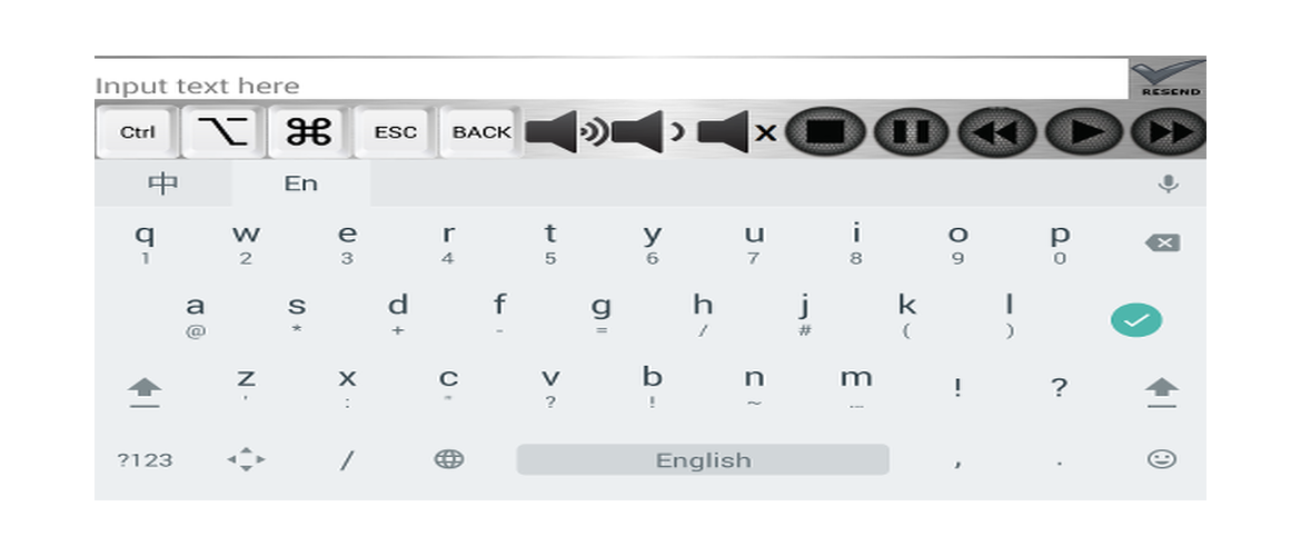 Additionally, Media controls & Accessory keys