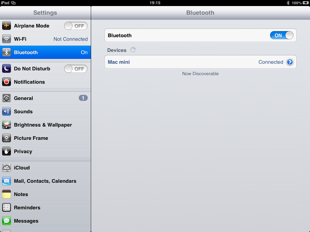 iWritingPad-bluetooth-connected