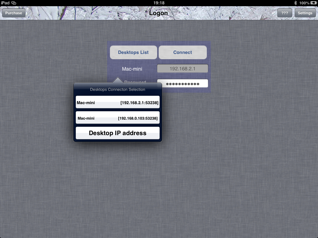 iWritingPad-logon-with-bluetooth-connection